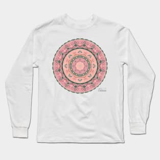 Pastel Dreaming Floral Mandala Long Sleeve T-Shirt